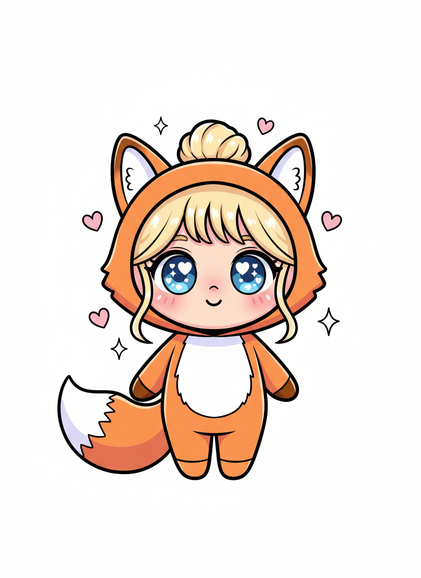 Ashley the Fox - Kawaii Cute