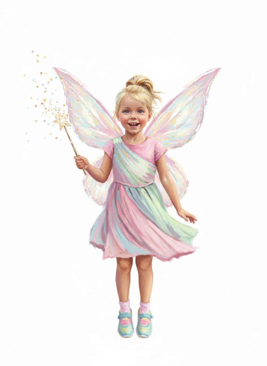 Ashley the Enchanted Fairy - Impressionist Painting