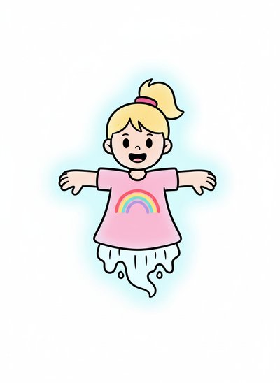Ashley the Little Ghost 👻 - Preschool Simple