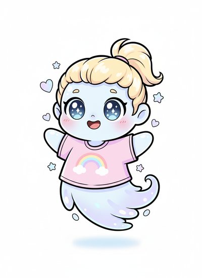 Ashley the Little Ghost 👻 - Kawaii Cute