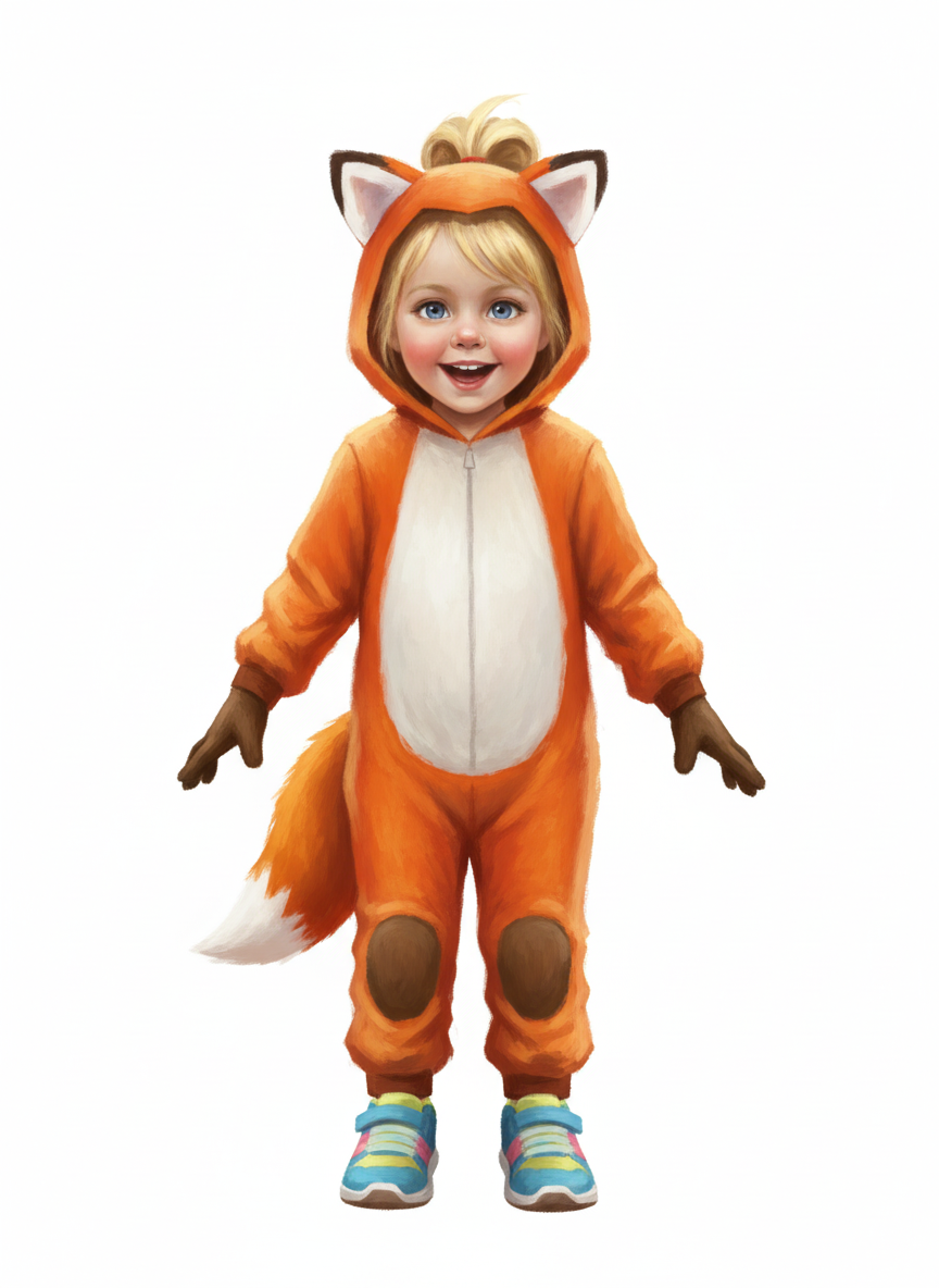 Ashley the Fox - Impressionist Painting