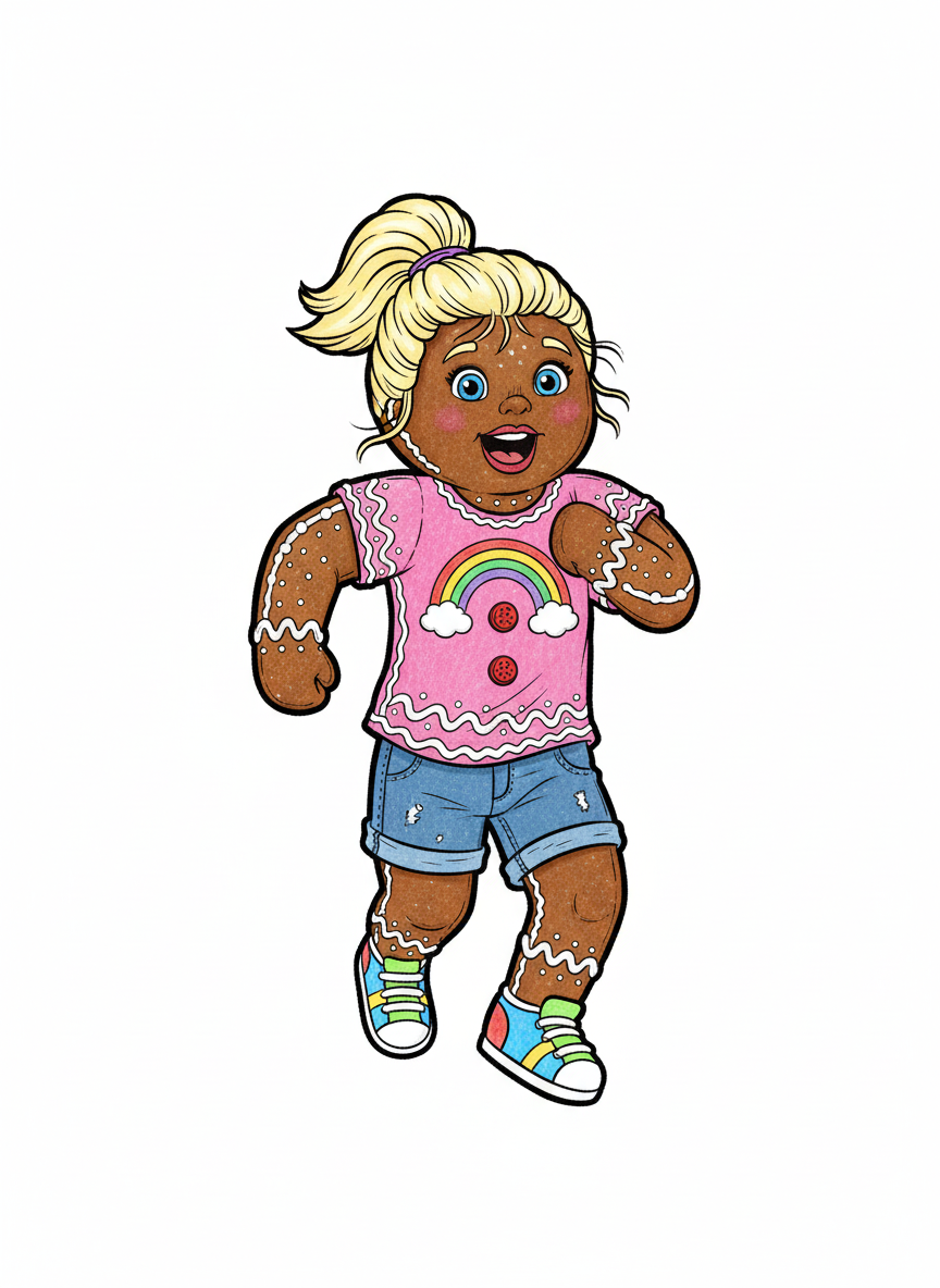 Gingerbread Ashley - Classic Coloring Book