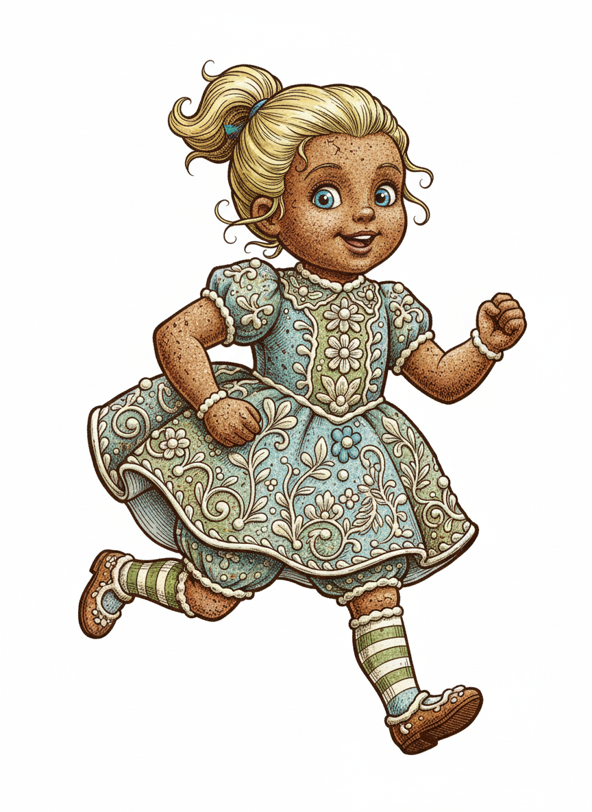 Gingerbread Ashley - Victorian Illustration