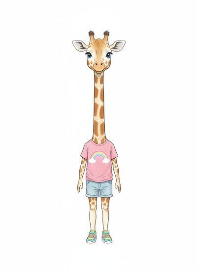 Ashley's Giraffe Adventure 🦒 - Gentle Pencil