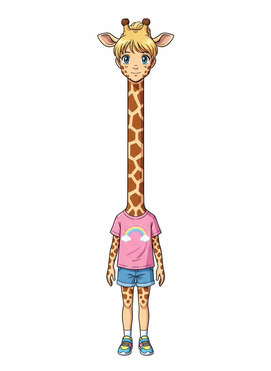 Giraffley Ash - Classic Anime