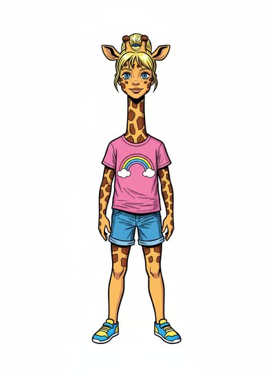 Ashley's Giraffe Adventure 🦒 - Comic Book