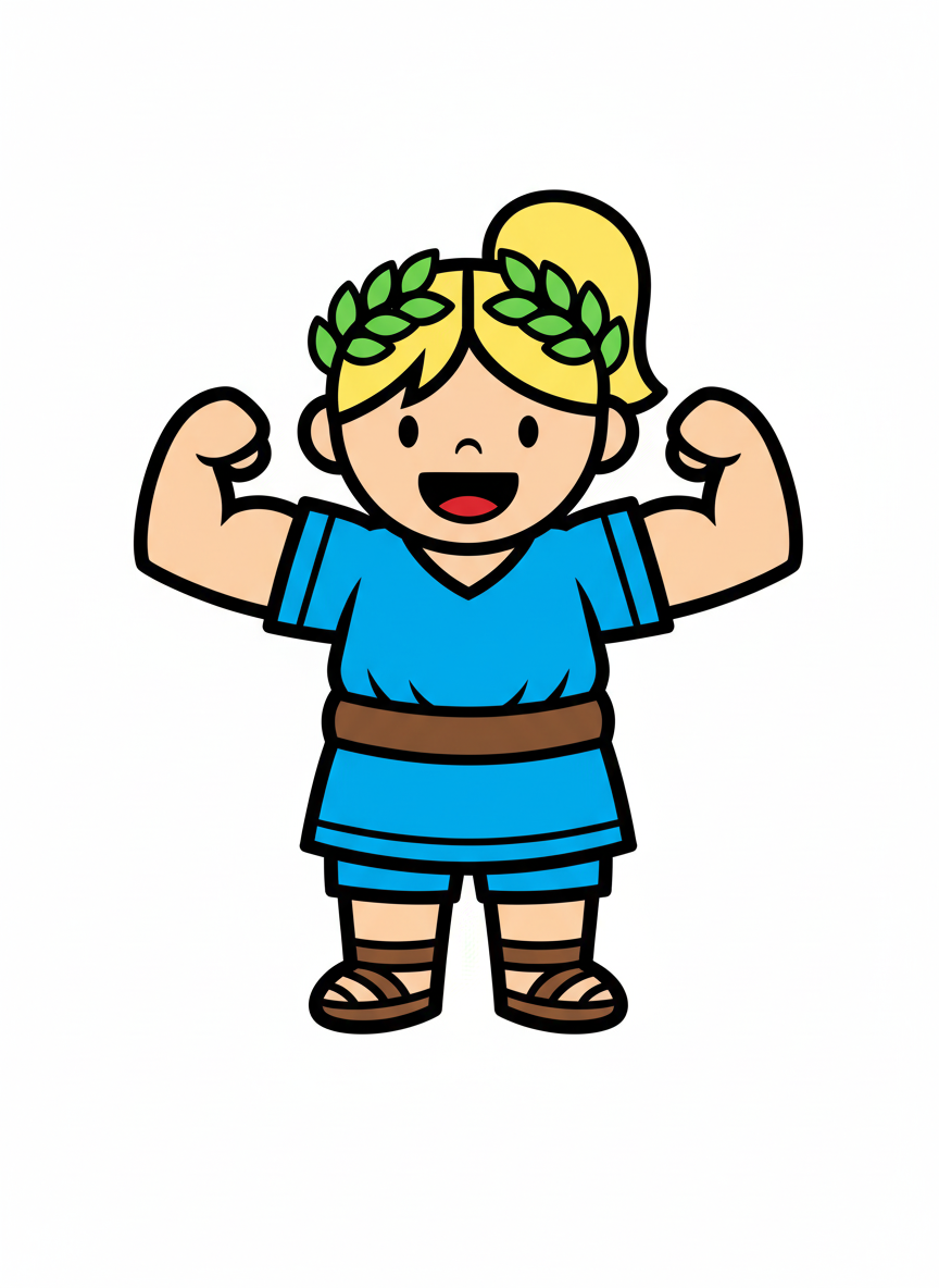 Ashley the Bold Olympian - Preschool Simple