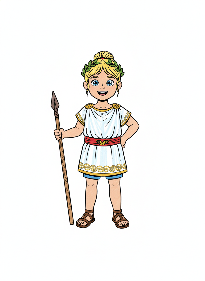 Ashley the Bold Olympian - Classic Coloring Book