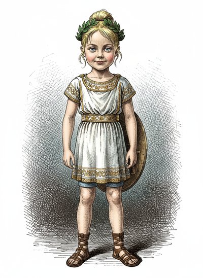 Ashley the Adventurous Hero 🌟 - Victorian Illustration
