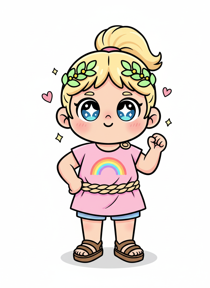 Ashley the Bold Olympian - Kawaii Cute