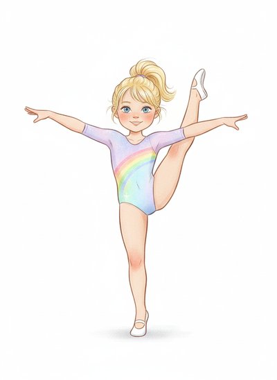 Ashley's Gymnast Giggles 🤸‍♀️ - Gentle Pencil