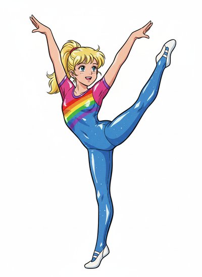 Ashley's Gymnast Giggles 🤸‍♀️ - Classic Anime
