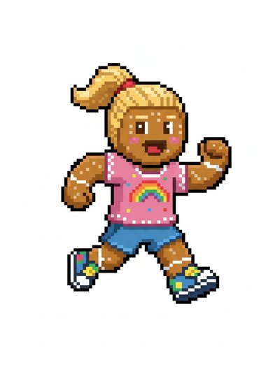 Ashley's Gingerbread Adventures 🍪 - Pixel Art