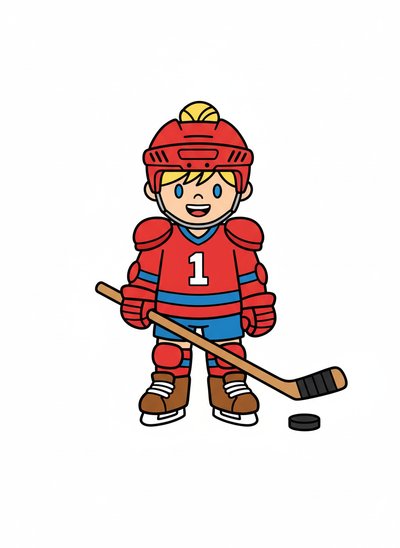 Ashley on Ice! 🏒 - Preschool Simple