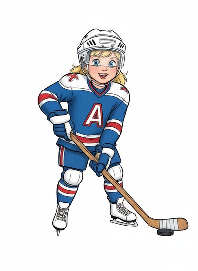 Ashley on Ice! 🏒 - Golden Age Animation