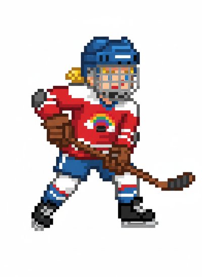 Ashley on Ice! 🏒 - Pixel Art
