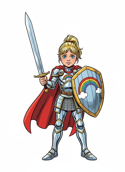 Ashley's Knightly Adventure 🌟 - Comic Book