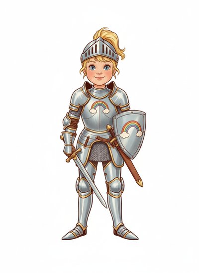 Ashley's Knightly Adventure 🌟 - Vintage Storybook