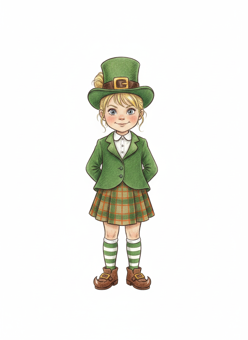 Lucky Ashley Leprechaun - Gentle Pencil
