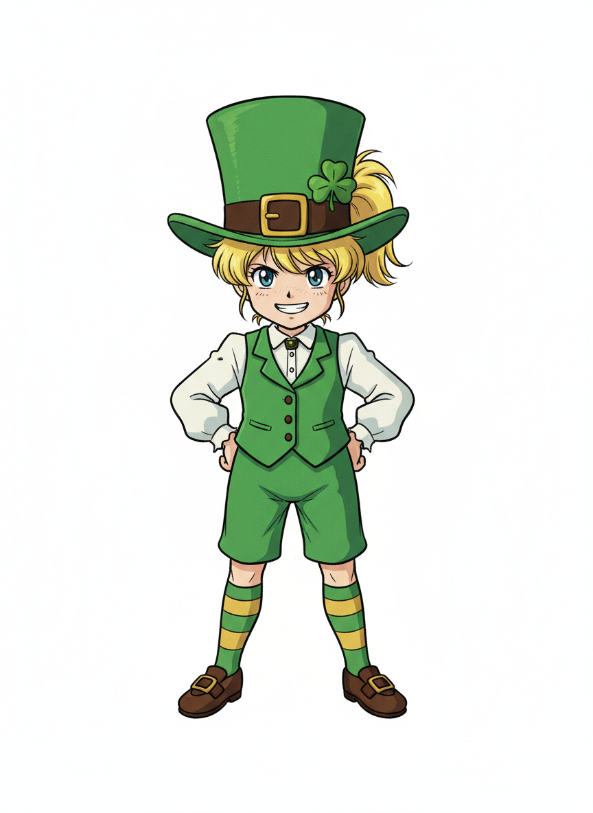 Lucky Ashley Leprechaun - Classic Anime