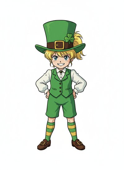 Ashley's Leprechaun Adventure 🌈 - Classic Anime