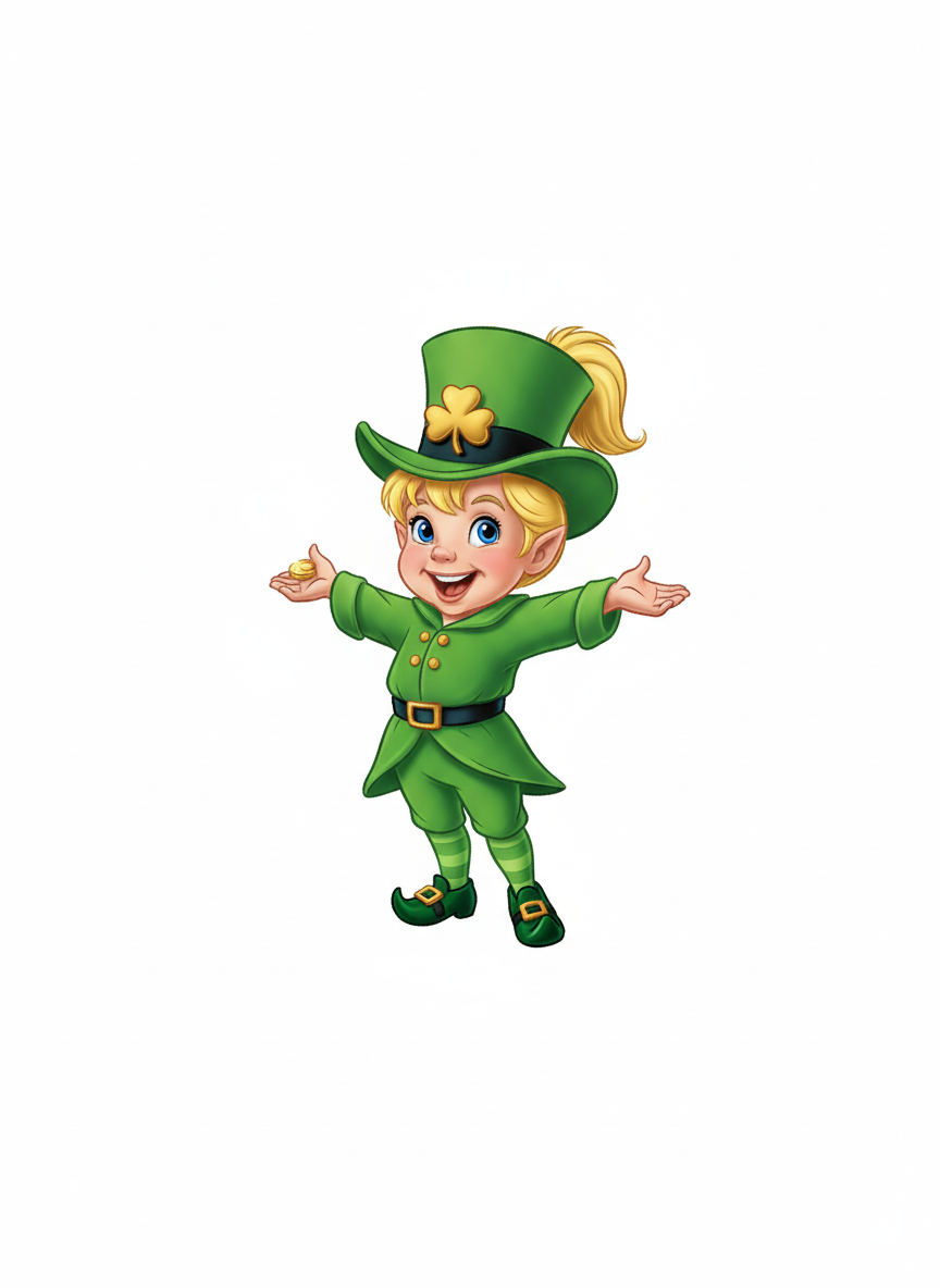 Lucky Ashley Leprechaun - Golden Age Animation
