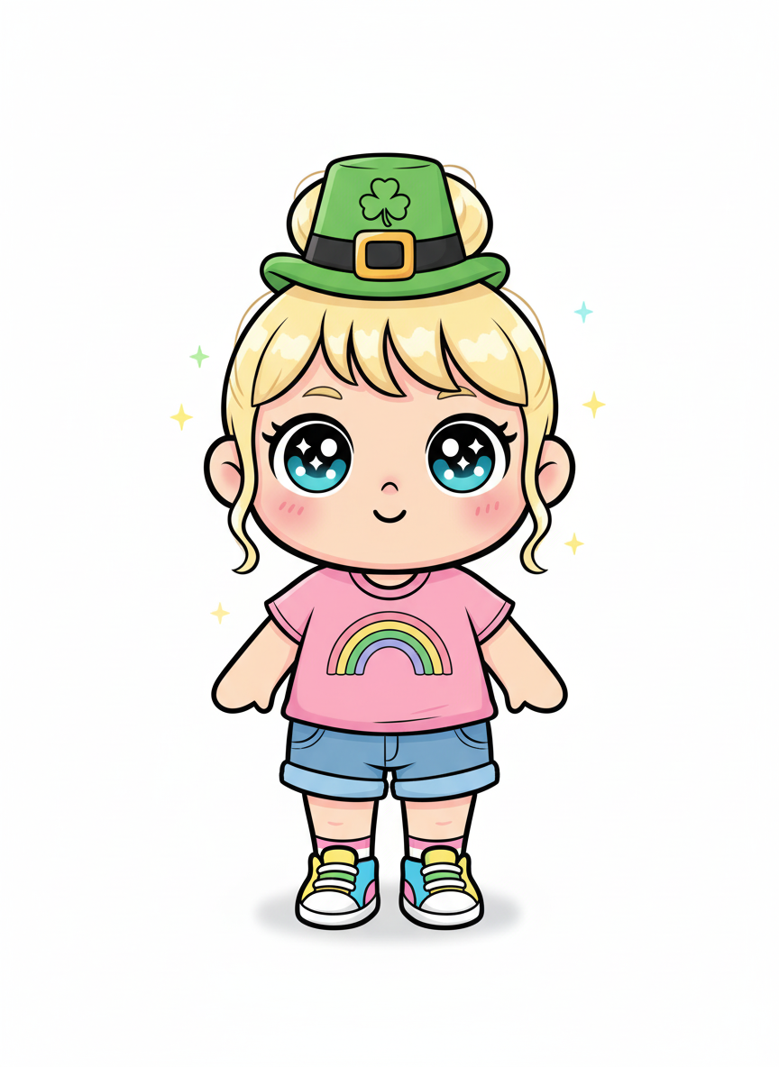 Lucky Ashley Leprechaun - Kawaii Cute