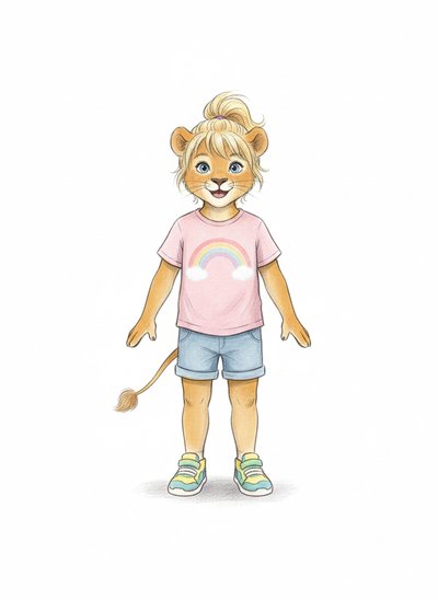 My Little Lion Queen 🦁 - Gentle Pencil