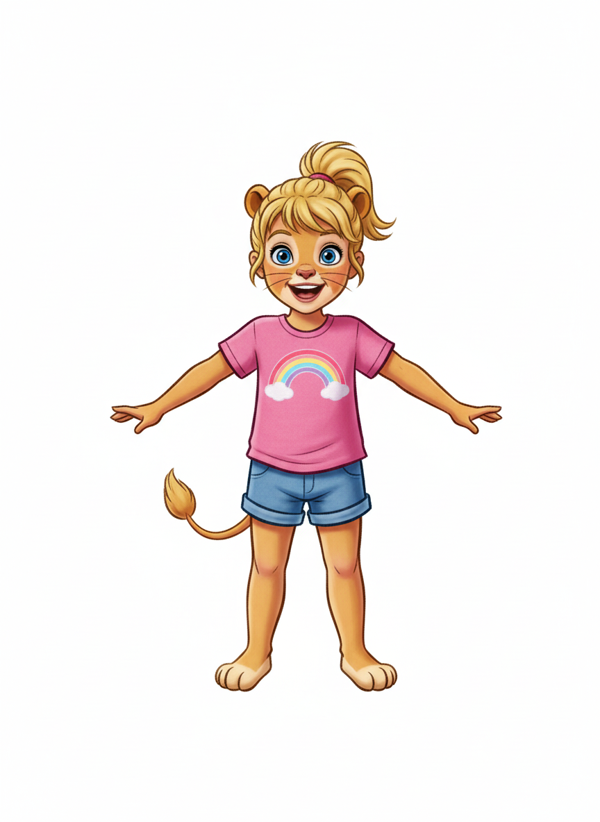 Ashley the Mighty Lion - Golden Age Animation