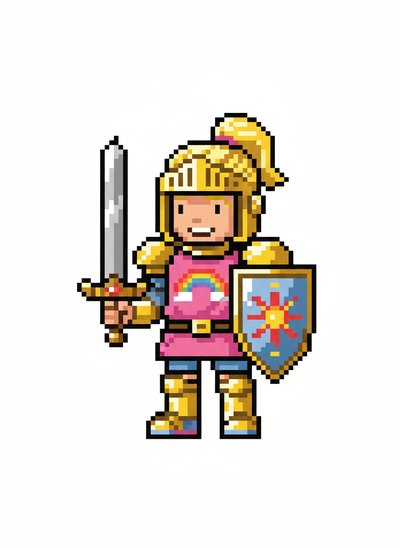 Ashley's Knightly Adventure 🌟 - Pixel Art