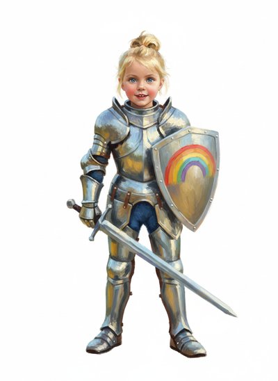 Ashley's Knightly Adventure 🌟 - Impressionist Painting