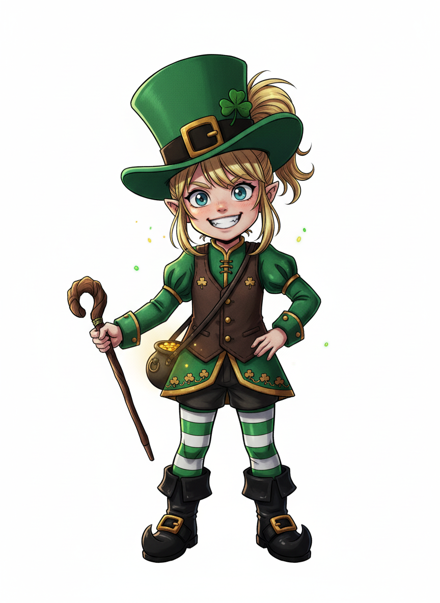 Lucky Ashley Leprechaun - Webtoon Anime