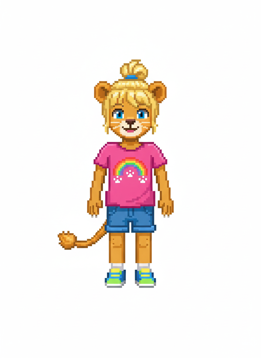 Ashley the Mighty Lion - Pixel Art