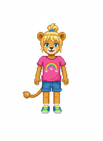 My Little Lion Queen 🦁 - Pixel Art