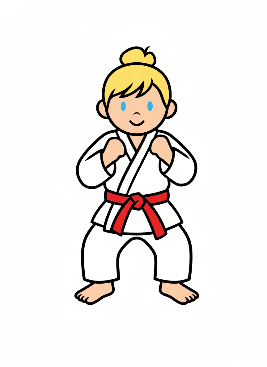 Ashley the Karate Kid - Preschool Simple