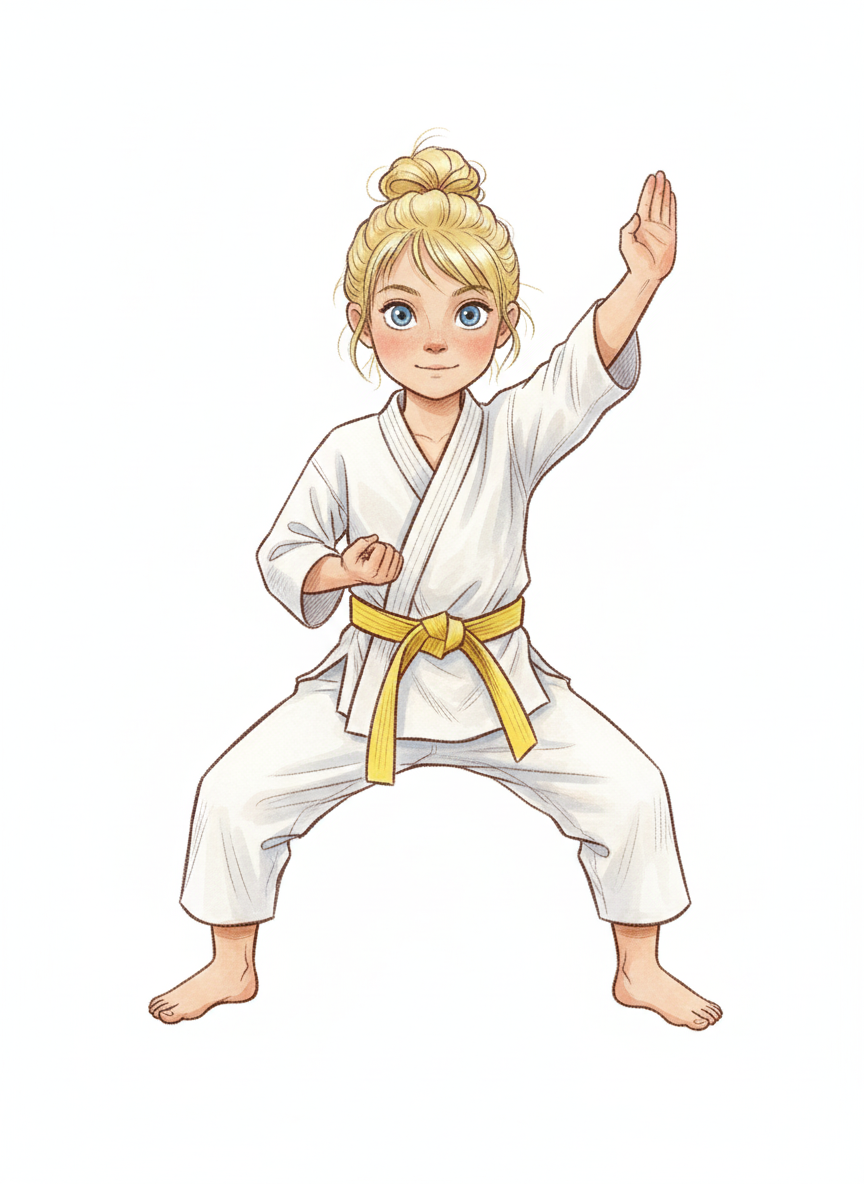 Ashley the Karate Kid - Gentle Pencil