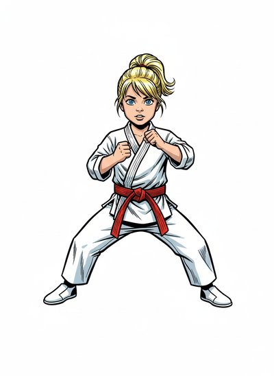 Ashley's Karate Adventure 🥋 - Comic Book