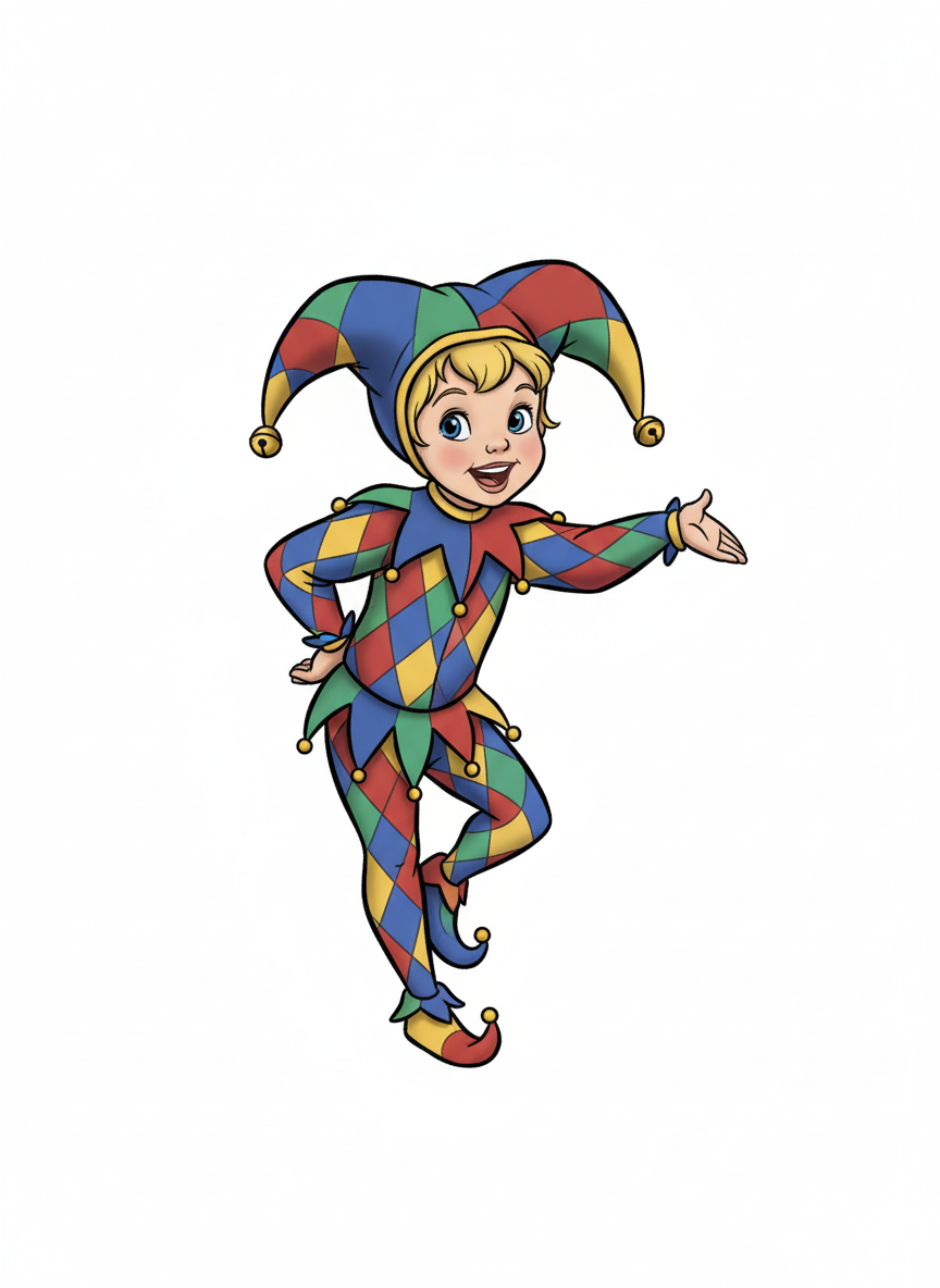 Ashley the Joyful Jester - Golden Age Animation