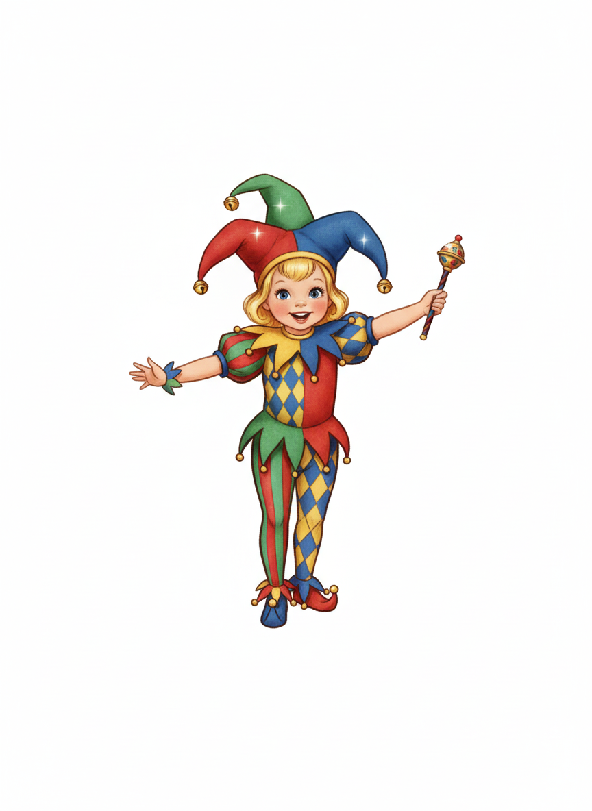 Ashley the Joyful Jester - Vintage Storybook