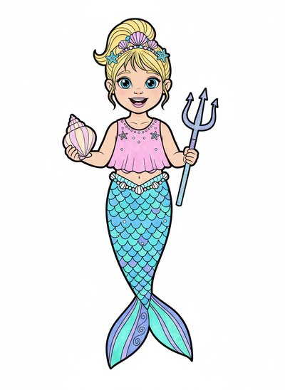 Ashley's Ocean Magic 🌊 - Classic Coloring Book
