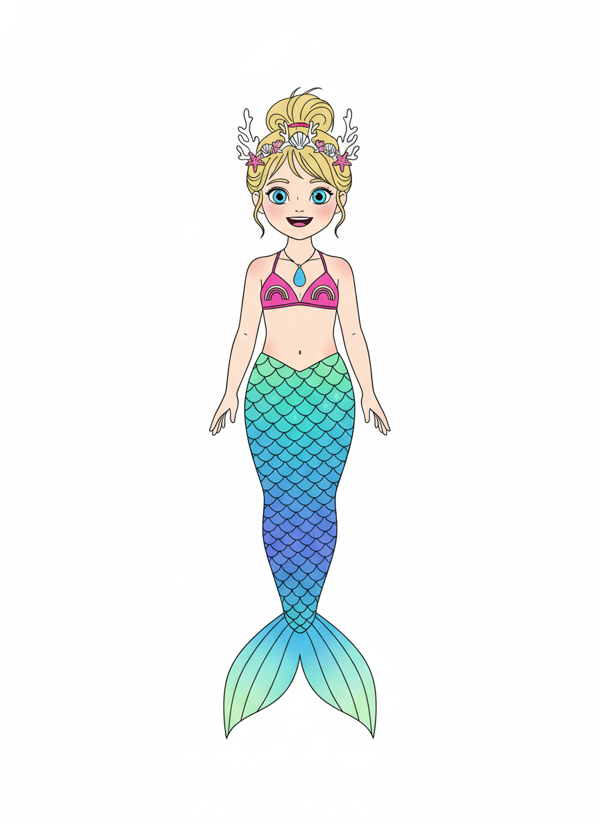 Mermaid Ash - Minimalist