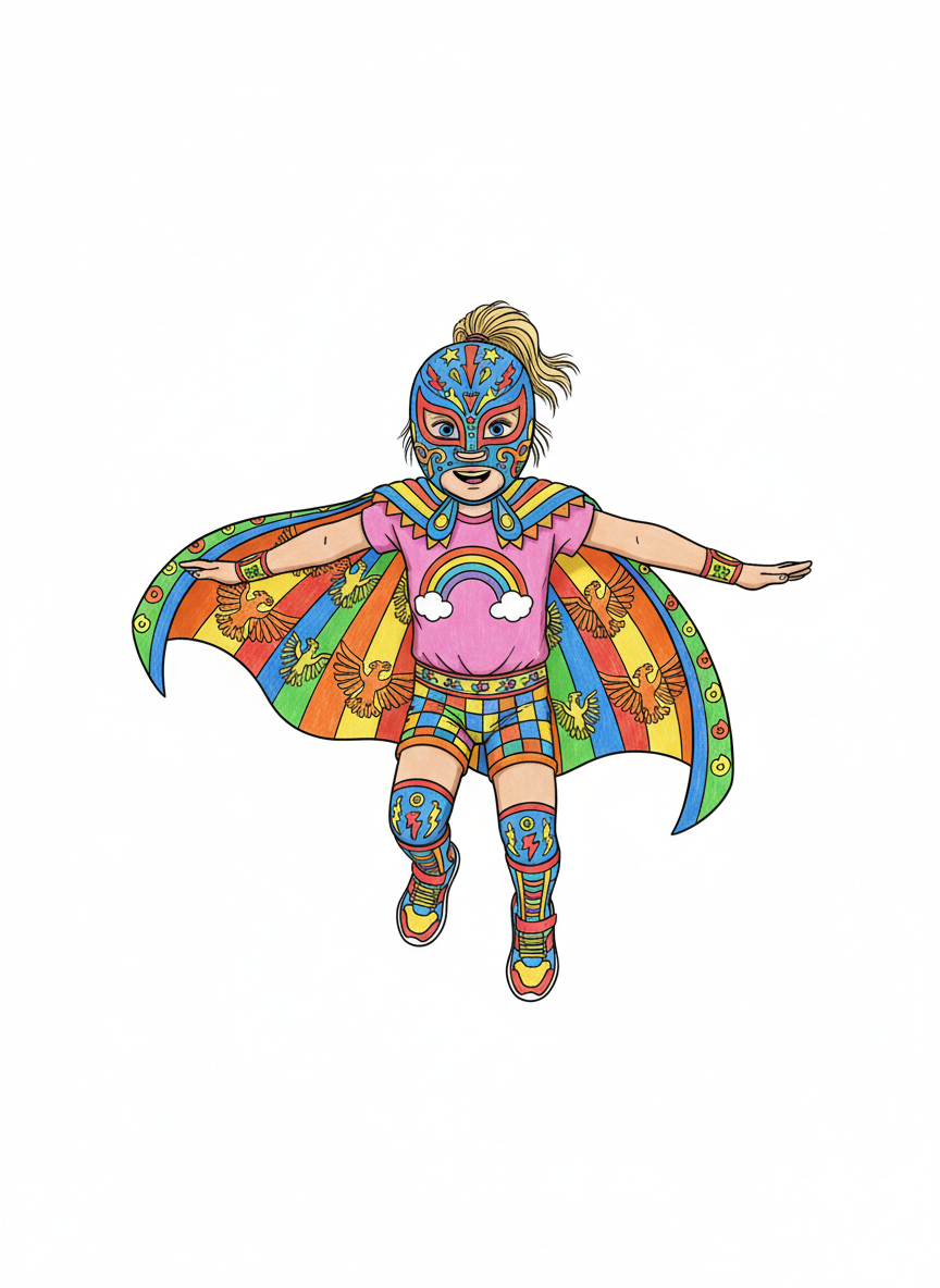 Lucha Ashley - Classic Coloring Book