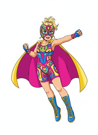 Ashley the Luchadora 🌟 - Classic Anime