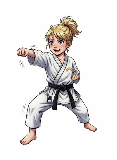 Ashley's Karate Adventure 🥋 - Webtoon Anime