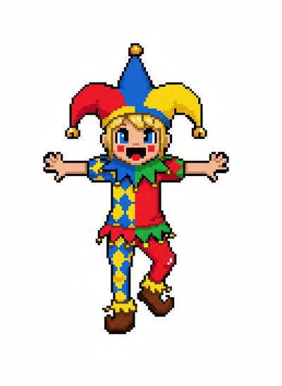 Ashley's Jester Jubilee 🎉 - Pixel Art