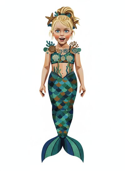 Ashley's Ocean Magic 🌊 - Cubist Painting