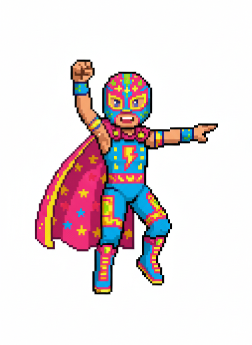 Lucha Ashley - Pixel Art