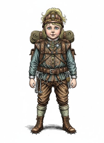 Ashley's Alpine Adventures 🎒 - Victorian Illustration