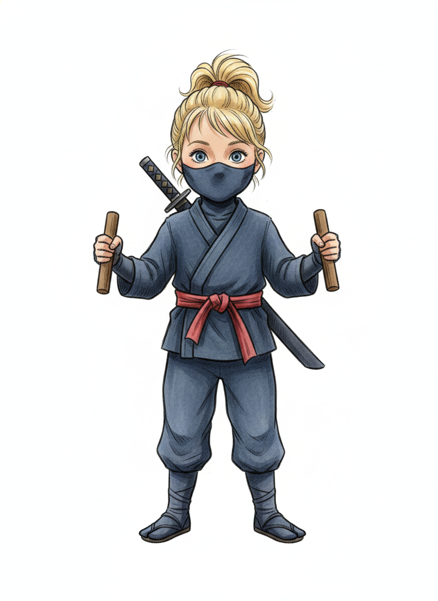 Ninja Ashley - Gentle Pencil