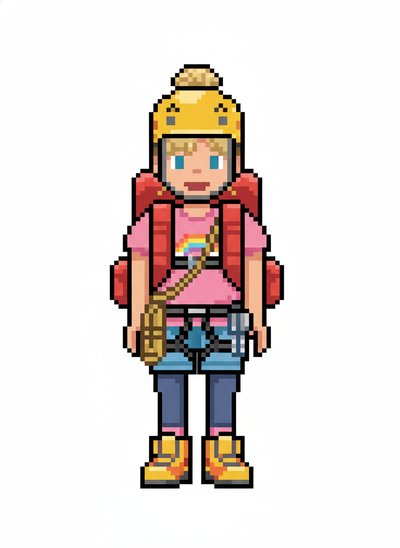 Ashley's Alpine Adventures 🎒 - Pixel Art